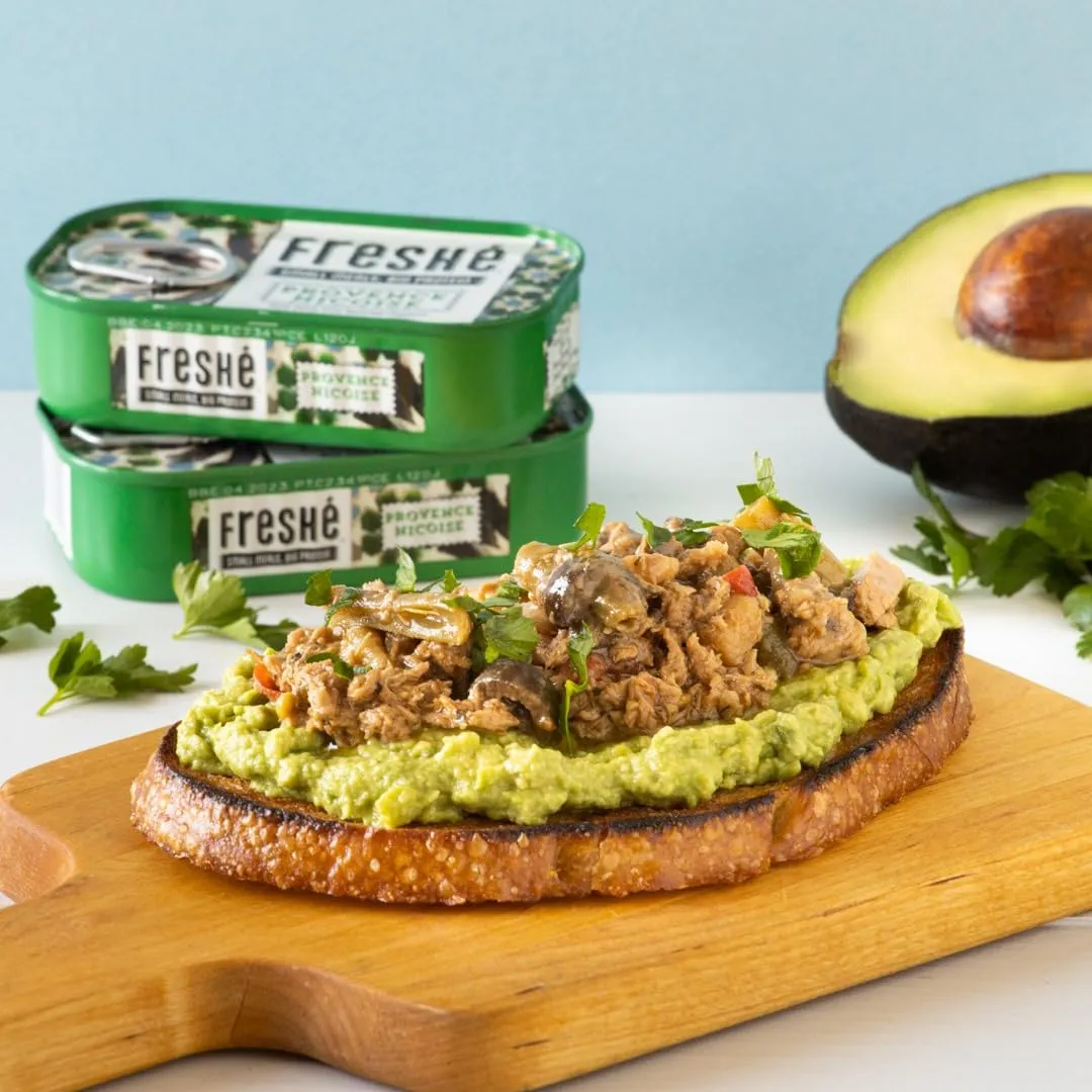 Freshé Gourmet Canned Tuna (Provence Nicoise, 10 Pack) Healthy High-Protein Snack & Ready to Eat Meal – Premium All-Natural, Non-GMO, Wild Caught Tuna – Gluten Free, Keto Diet Friendly