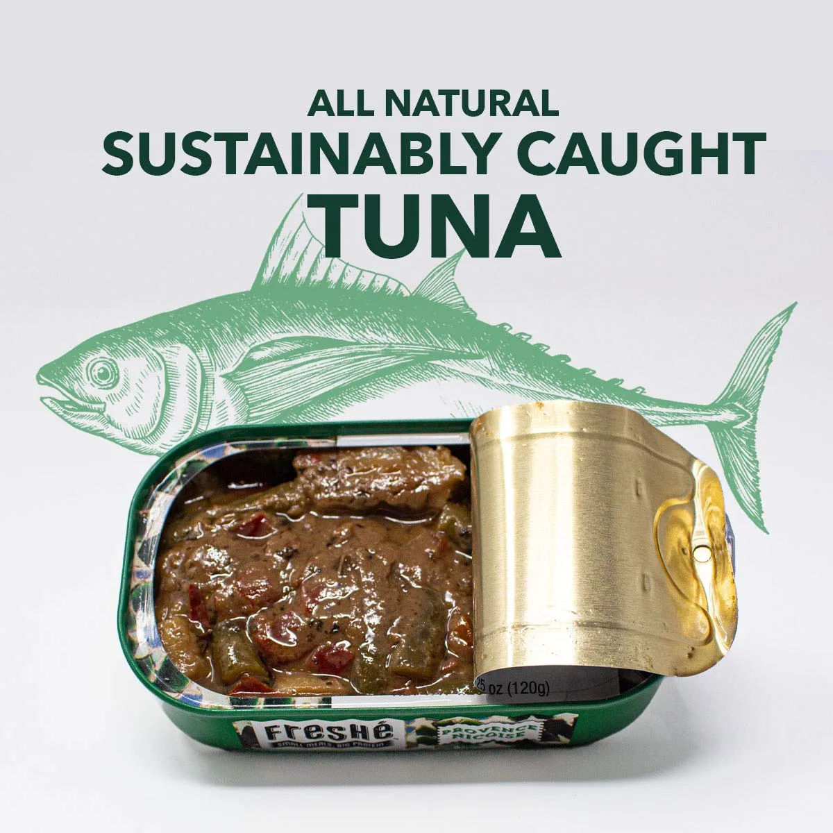 Freshé Gourmet Canned Tuna (Provence Nicoise, 10 Pack) Healthy High-Protein Snack & Ready to Eat Meal – Premium All-Natural, Non-GMO, Wild Caught Tuna – Gluten Free, Keto Diet Friendly