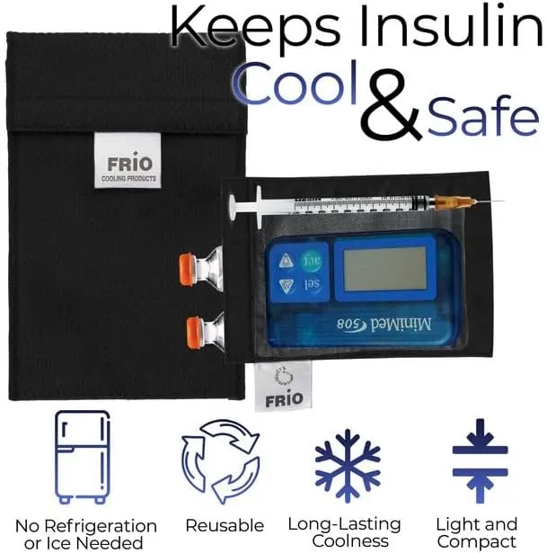 FRIO Pump Cooling Wallet - Insulin Cooler for 45  Hours of Stress Free On The Go Cooler Bag - No Ice, No Stress