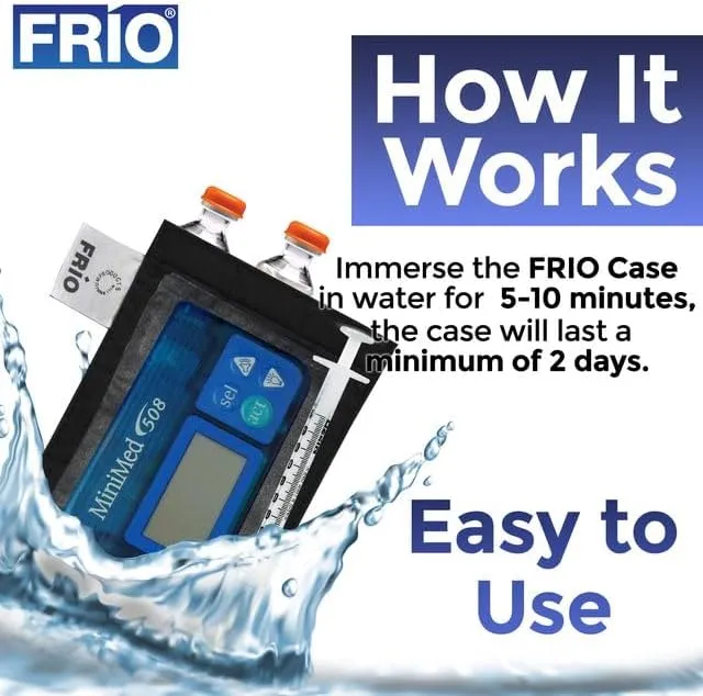 FRIO Pump Cooling Wallet - Insulin Cooler for 45  Hours of Stress Free On The Go Cooler Bag - No Ice, No Stress