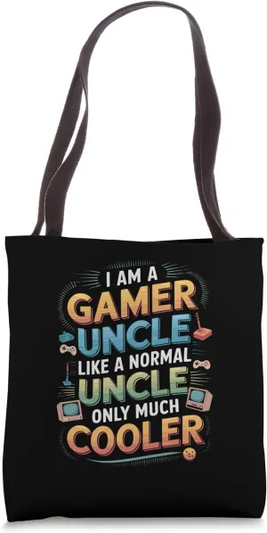 Funny Video Gamer Playing Games Best Uncle Tote Bag