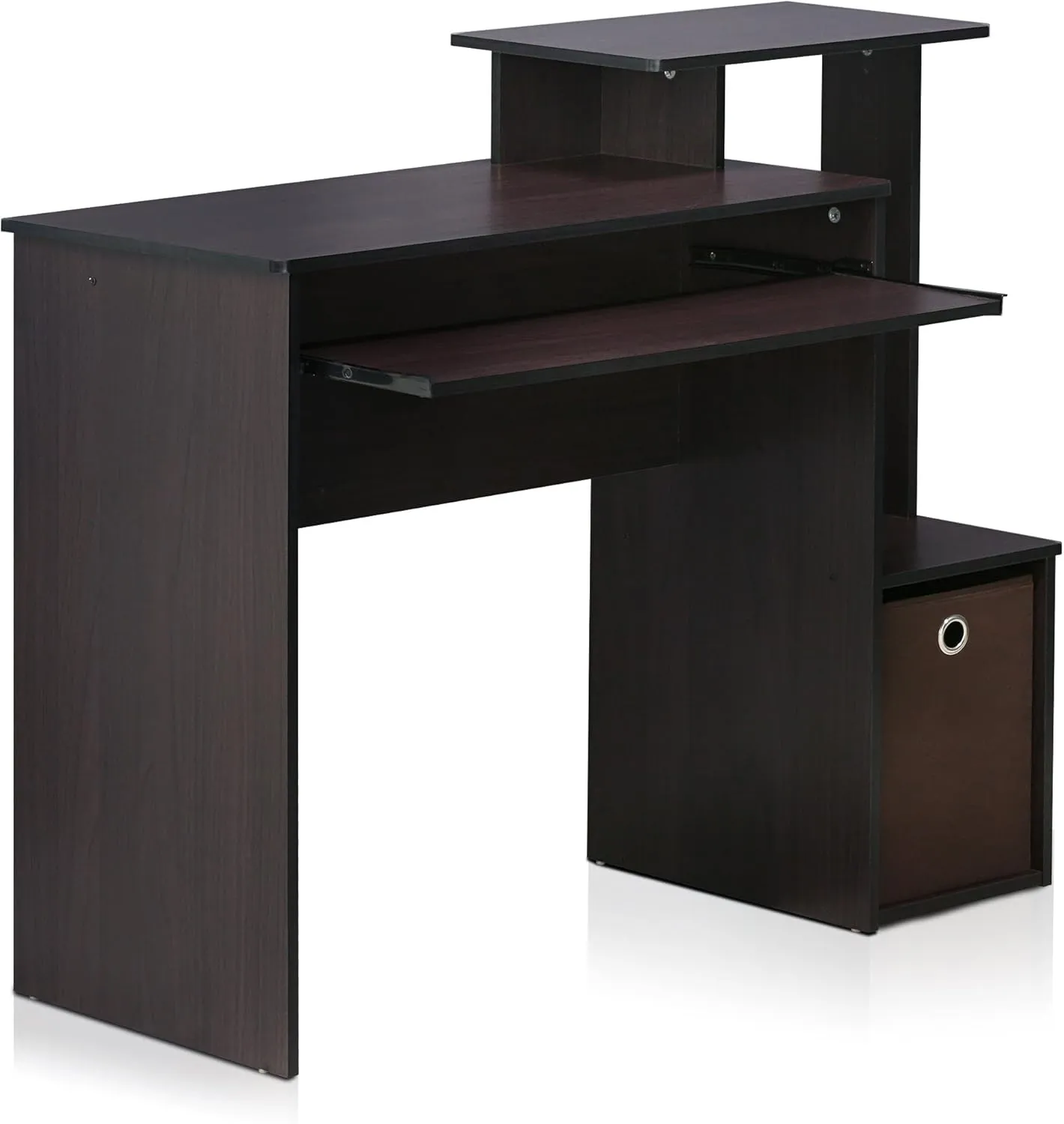 Furinno Econ Multipurpose Home Office Computer Writing Desk, regular, Dark Walnut