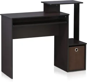 Furinno Econ Multipurpose Home Office Computer Writing Desk, regular, Dark Walnut