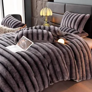 Fuzzy Faux Fur Throw Blanket Twin Size Cat-Like Feel Plush Faux Fur Throw Blanket Long Pile