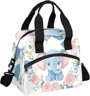 Garland Elephant Lunch Bag for Women Men Insulated Lunch Box Leakproof Portable Lunch Tote Bag Reusable Cooler Meal Bag for Work Picnic Outdoor
