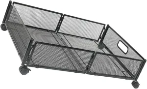Garneck Space-saving under Bed Storage Bins Wheels Collapsible under Bed Storing for Small Bedrooms