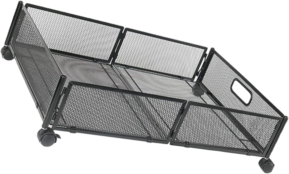 Garneck Space-saving under Bed Storage Bins Wheels Collapsible under Bed Storing for Small Bedrooms