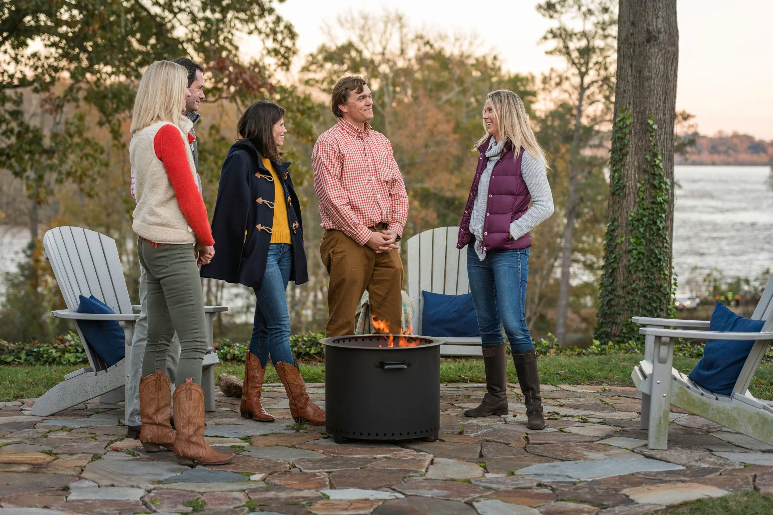 GATHER Matte Black Fire Pit
