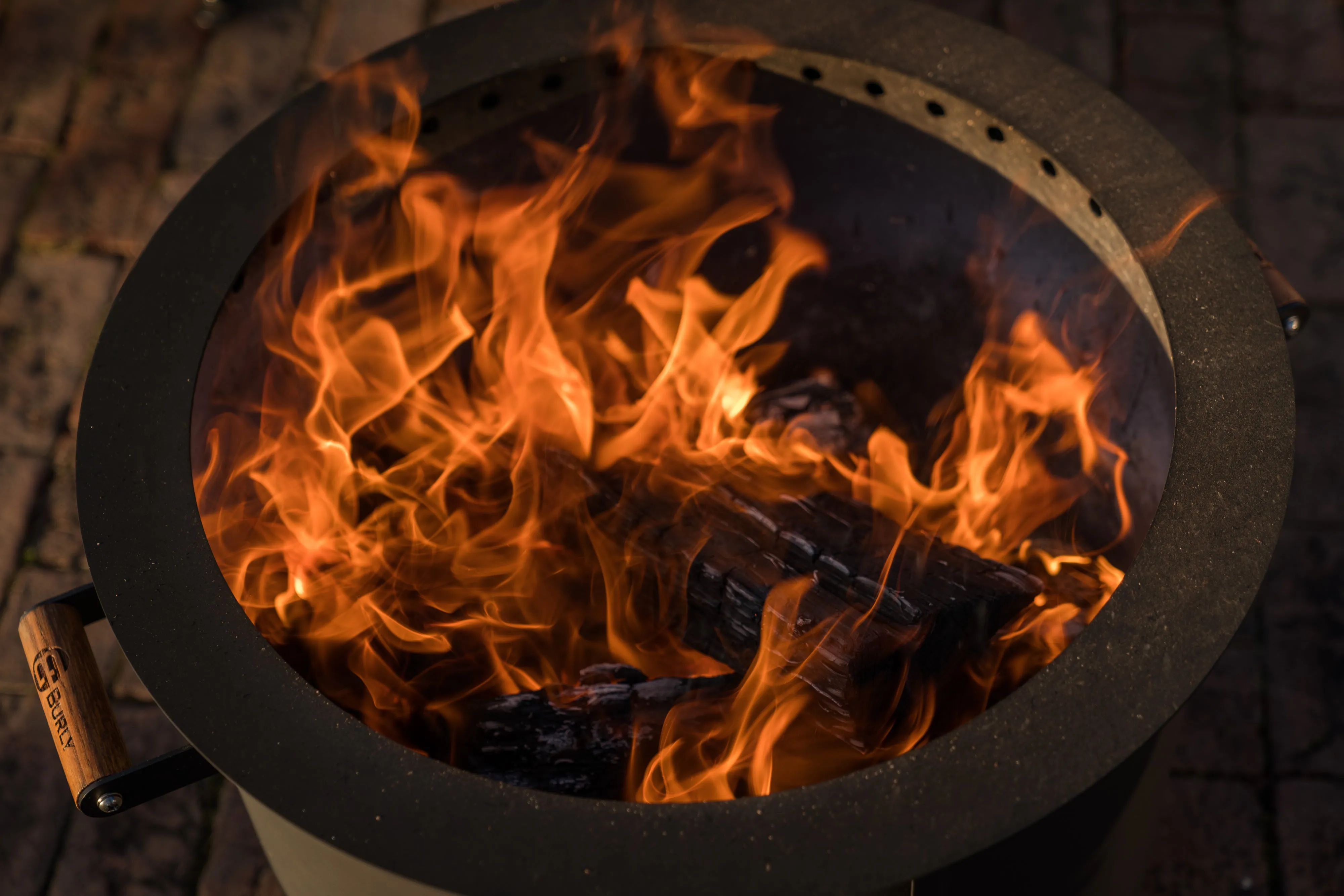 GATHER Matte Black Fire Pit