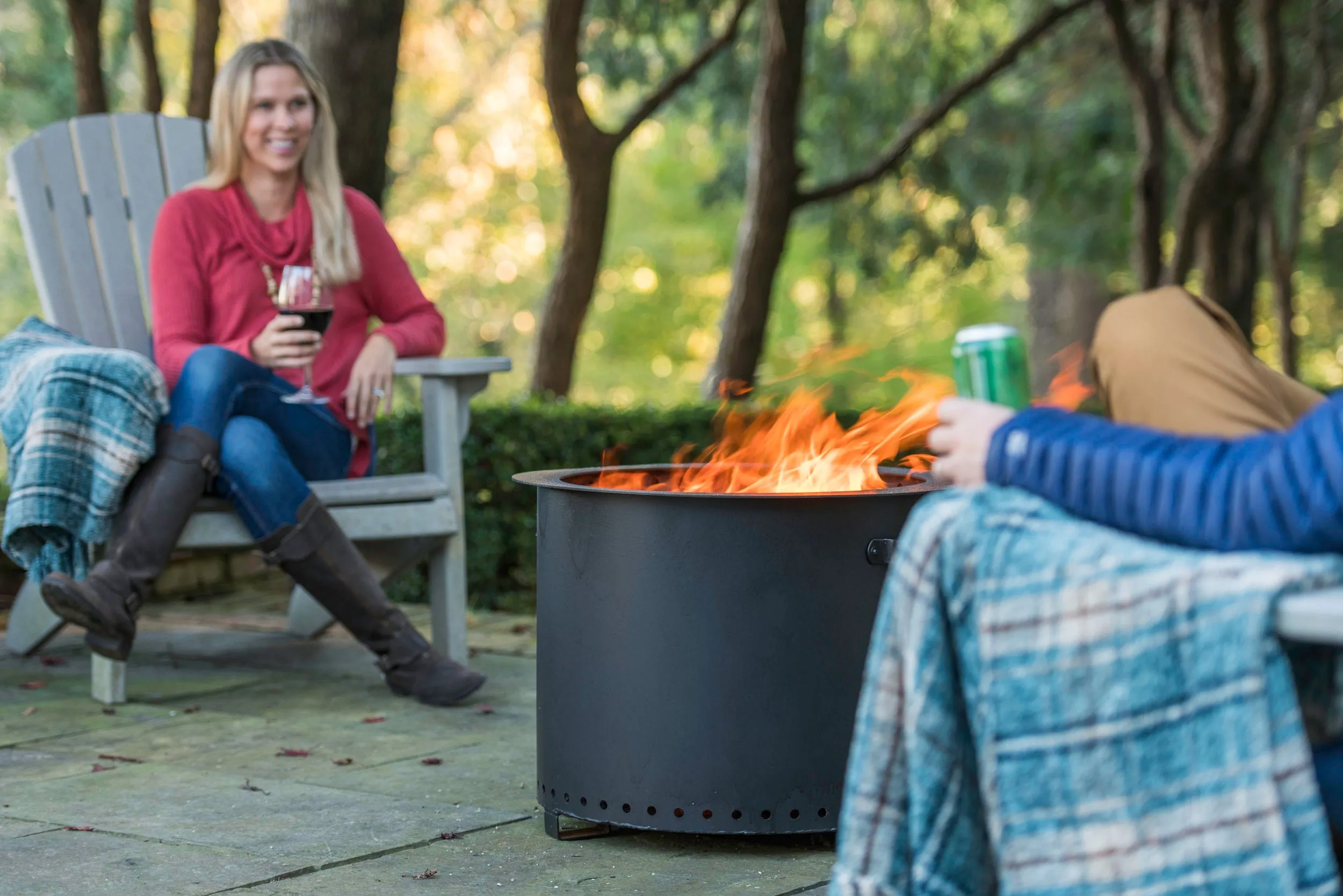 GATHER Matte Black Fire Pit