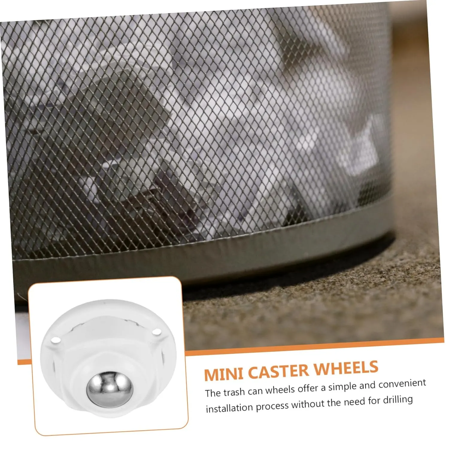 Gatuida 4sets Wheels for Furniture Adhesive Swivel Casters Kitchen Appliance Rollers Steel Material 8pcs*4