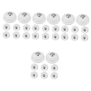 Gatuida 4sets Wheels for Furniture Adhesive Swivel Casters Kitchen Appliance Rollers Steel Material 8pcs*4