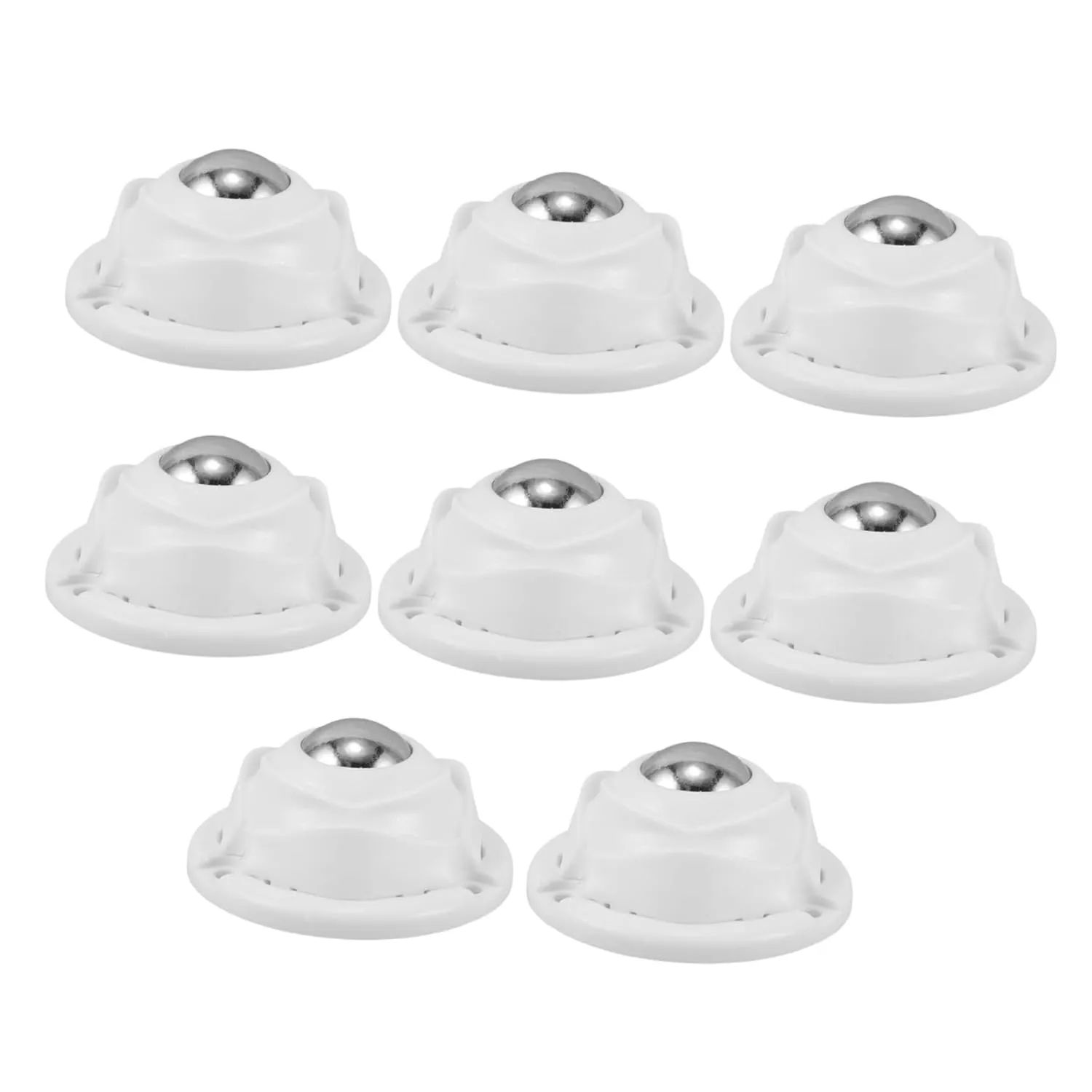 Gatuida 4sets Wheels for Furniture Adhesive Swivel Casters Kitchen Appliance Rollers Steel Material 8pcs*4