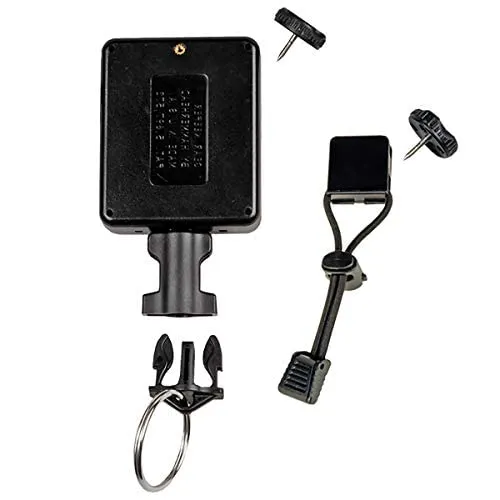 Gear Keeper Large Flashlight Retractor With Stabilizer - Flashlight Holder With Threaded Stud Mount - Ideal First Responder, Police, Military & FireFighter Accessories - 32” Extension - USA Made