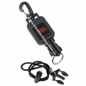 Gear Keeper Small Flashlight Retractor with Heavy Duty Snap Clip - RT2-4412 Used by Firefighters - 20” Extension Stainless Steel Cable, 12oz Retraction Force - Badge Holder/Lanyard - Made in The USA