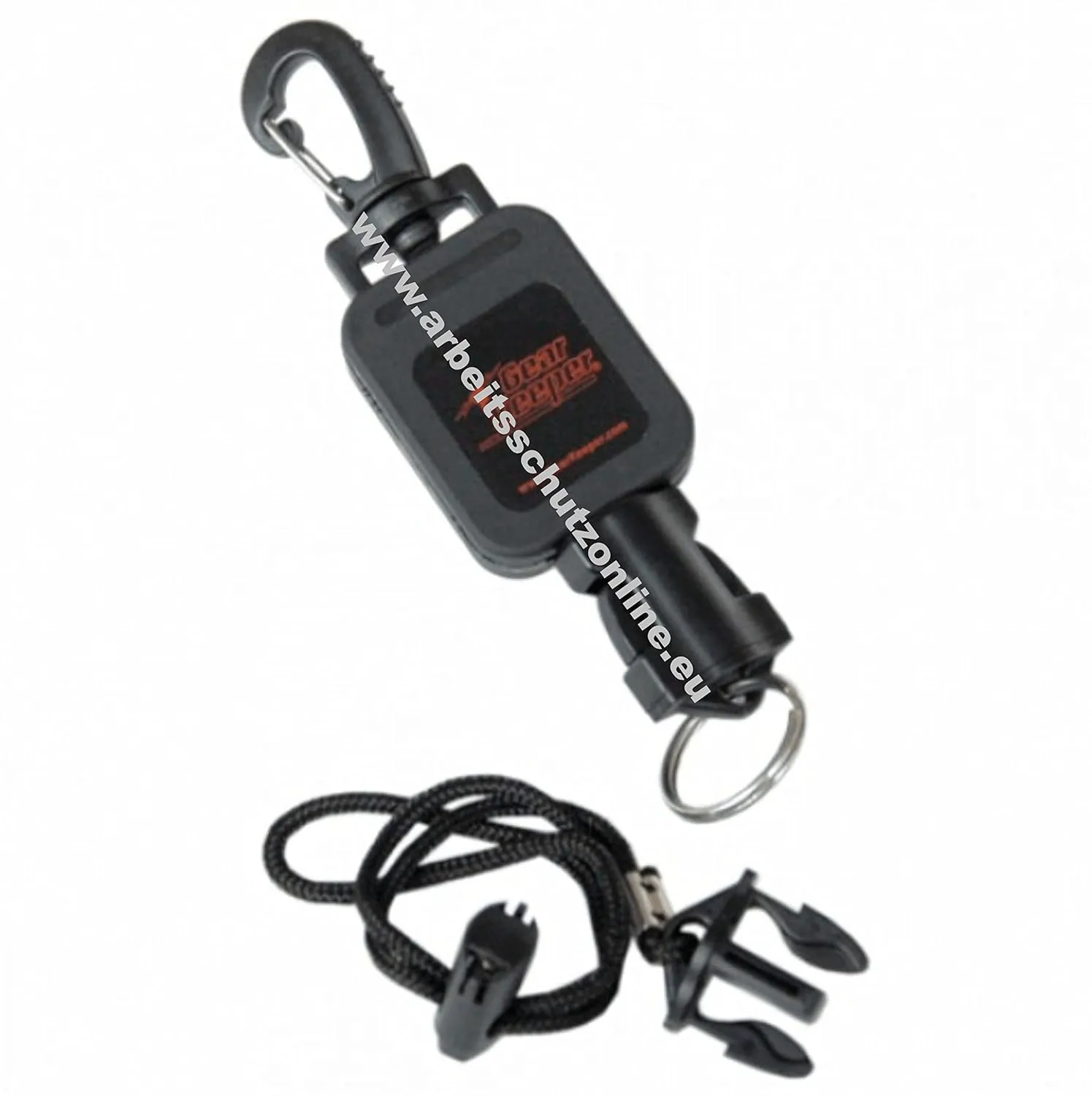 Gear Keeper Small Flashlight Retractor with Heavy Duty Snap Clip - RT2-4412 Used by Firefighters - 20” Extension Stainless Steel Cable, 12oz Retraction Force - Badge Holder/Lanyard - Made in The USA