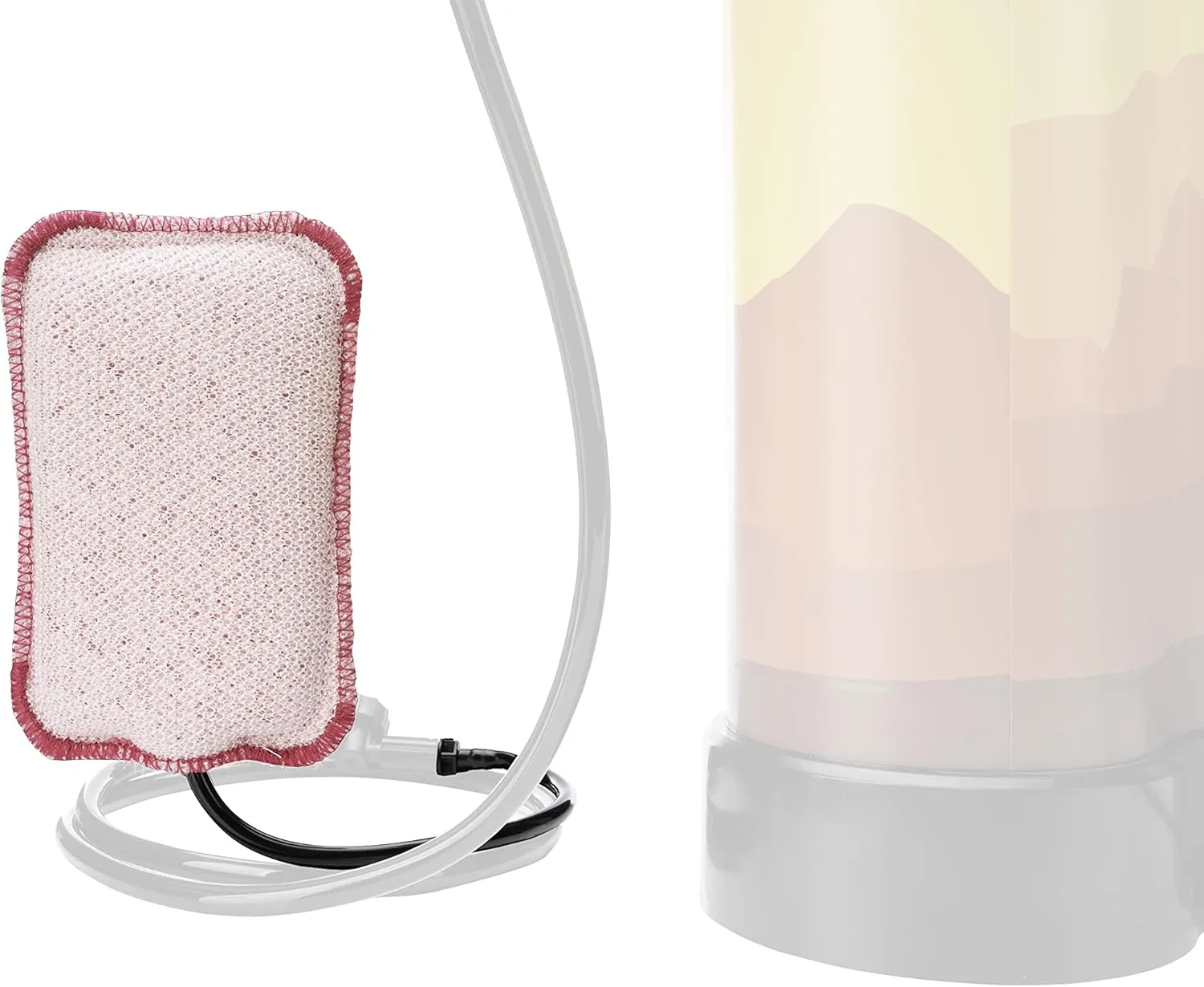 Geyser System Scrub Replacement Sponge for The Portable Shower & Cleaning Kit for Camping & Outdoor Recreation - Pink
