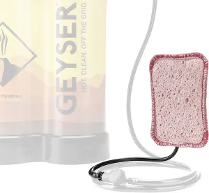 Geyser System Scrub Replacement Sponge for The Portable Shower & Cleaning Kit for Camping & Outdoor Recreation - Pink