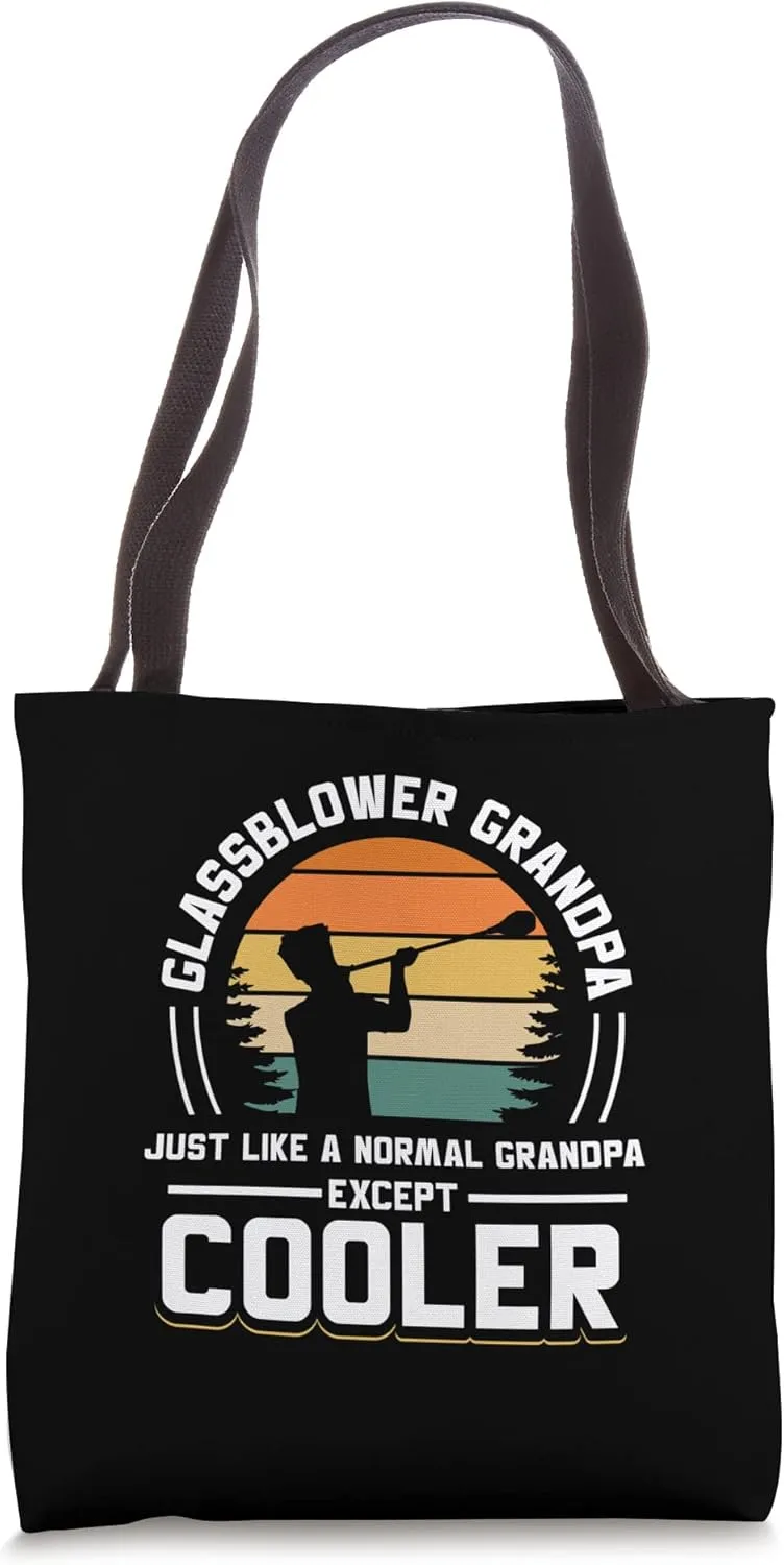Glassblower Grandpa Vintage Men Glassblowing Grandfather Tote Bag
