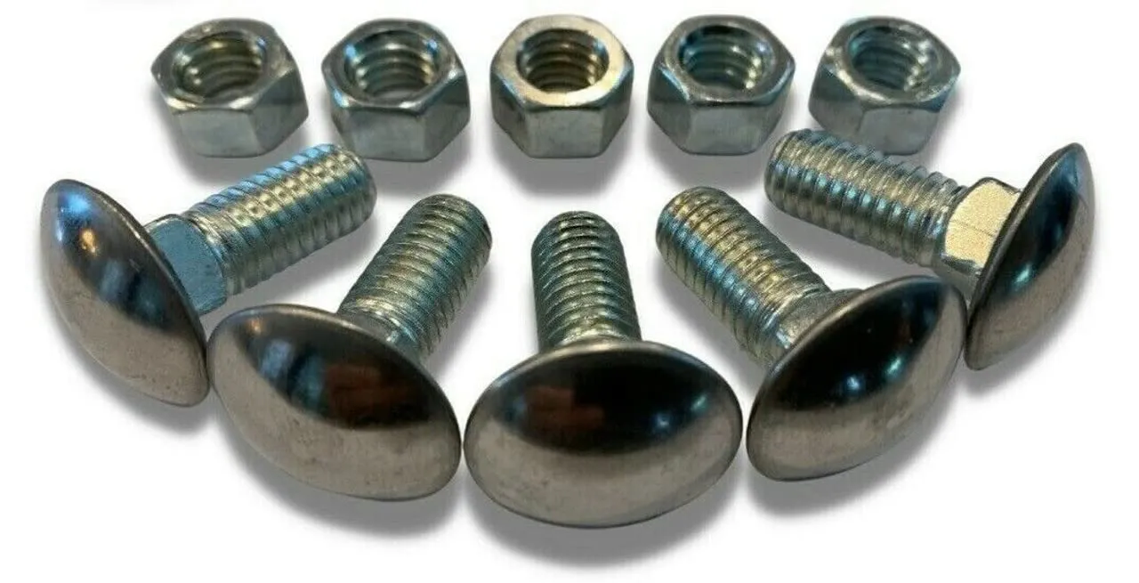 GM Front & Rear Chrome Bumper | Bolt & Nut Kit, Stainless Steel (5/16-18 x 7/8") FITS: General Motors | Chevrolet | Buick | Oldsmobile | Pontiac | Cadillac | GMC