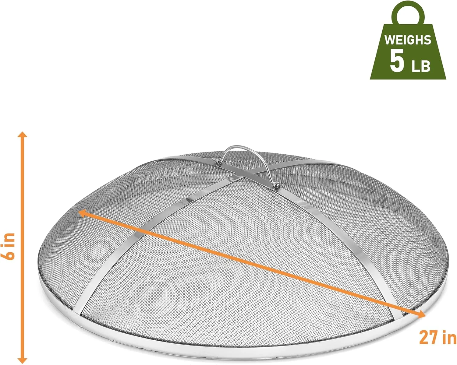 Good Directions Fire Pit Spark Screens, 27" Diameter, Stainless Steel