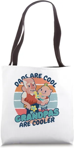 Grandpa grandfather grandchild family bond loving grandpa Tote Bag