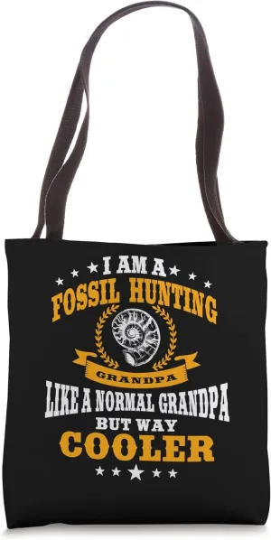 Great Fossil Hunting Grandpa Outfit Fossil Hunter Men Tote Bag