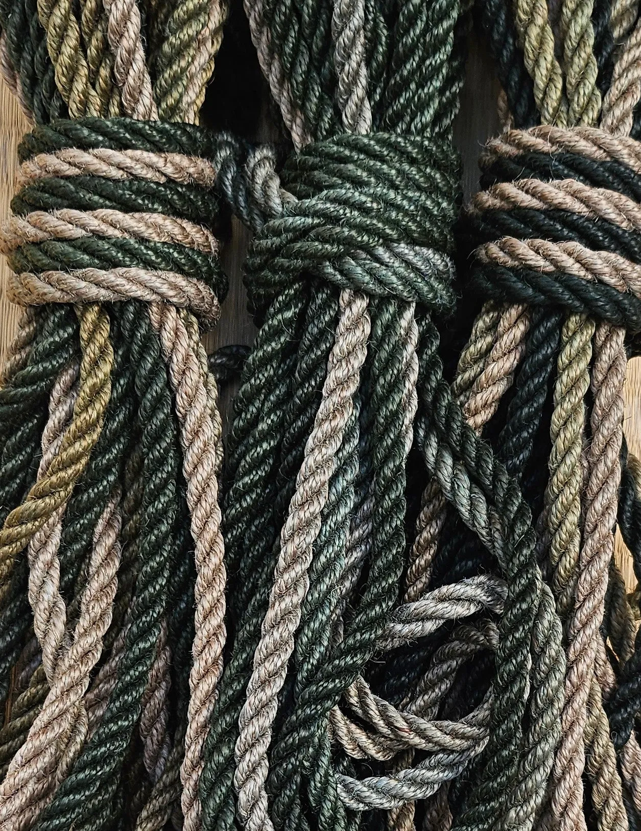 Green Ombre -  Jute shibari Rope