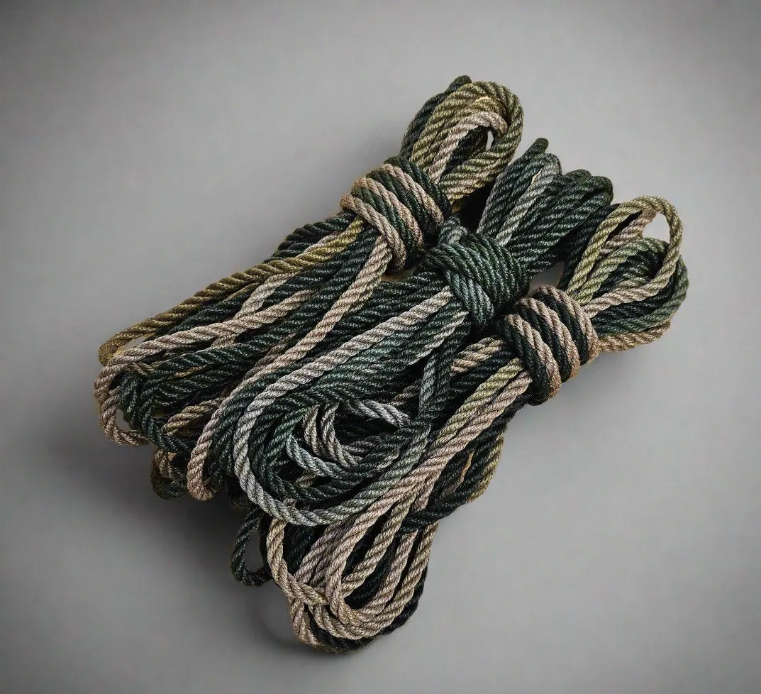 Green Ombre -  Jute shibari Rope