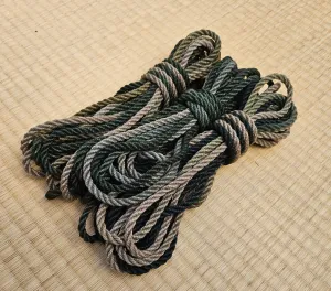 Green Ombre -  Jute shibari Rope