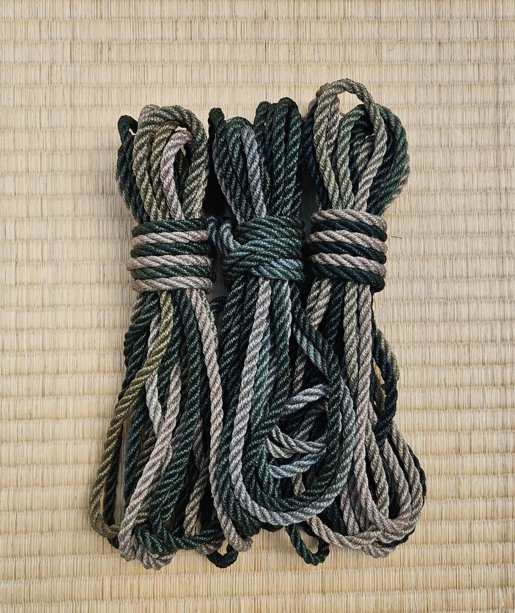 Green Ombre -  Jute shibari Rope