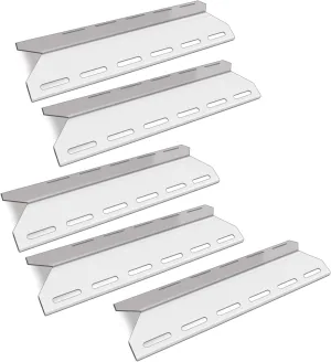 Grill Heat Plate Replacement for Charmglow, Member Mark, Jenn-Air, Home Depot, Nexgrill, Kirkland, Member's Mark, Perfect Flame, Perfect Glo and Other Grill Models, Stainless Steel, 5-Pack, 17 5/16"