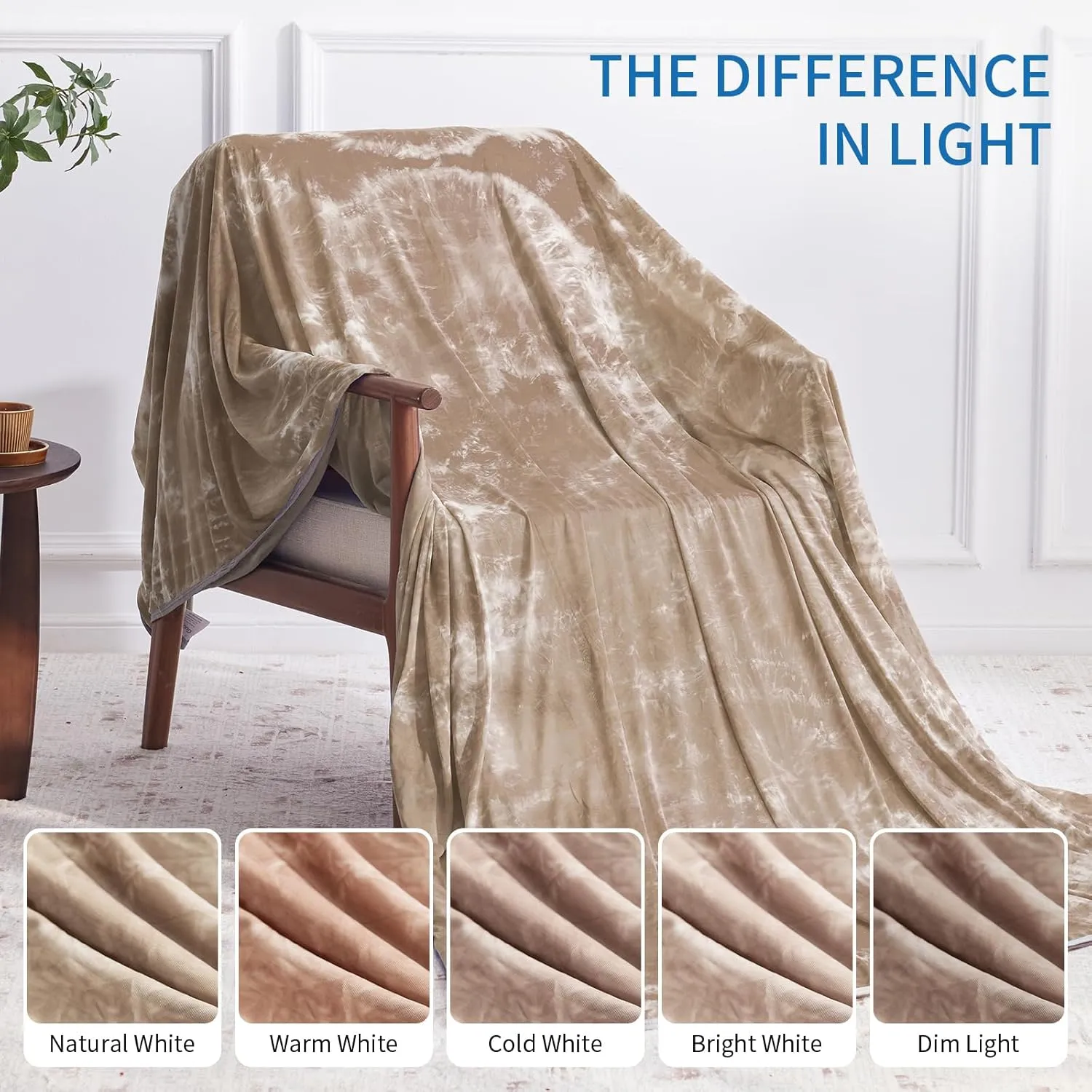 Guohaoi Cooling Throw Blanket for Hot Sleepers,Decortive Tie Dye,Arc-Chill Q-Max >0.5Cool Fiber,100% Oeko-Tex Certified,Lightweight Summer Cool Blanket for Ultra Cold Breathable,Keep Cool,50''x70''