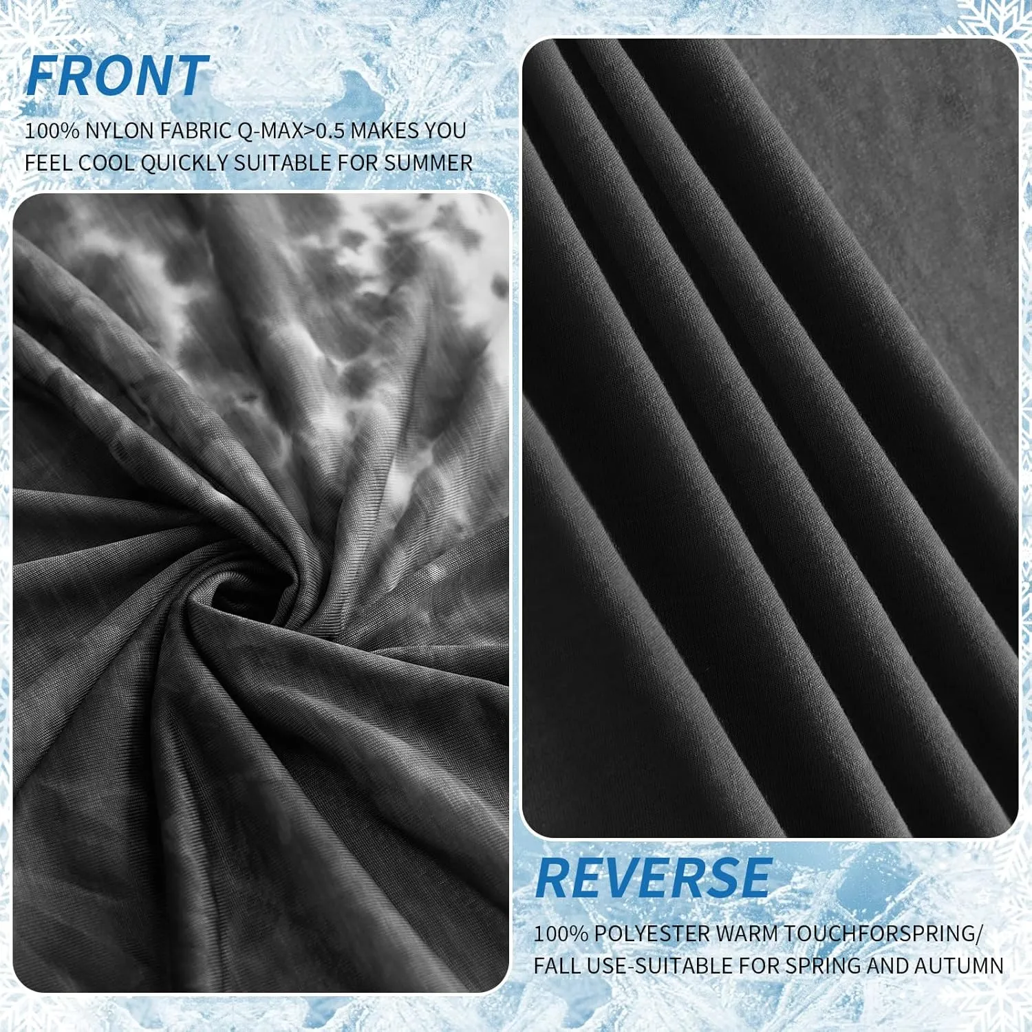 Guohaoi Cooling Throw Blanket for Hot Sleepers,Decortive Tie Dye,Arc-Chill Q-Max >0.5Cool Fiber,100% Oeko-Tex Certified,Lightweight Summer Cool Blanket for Ultra Cold Breathable,Keep Cool,50''x70''