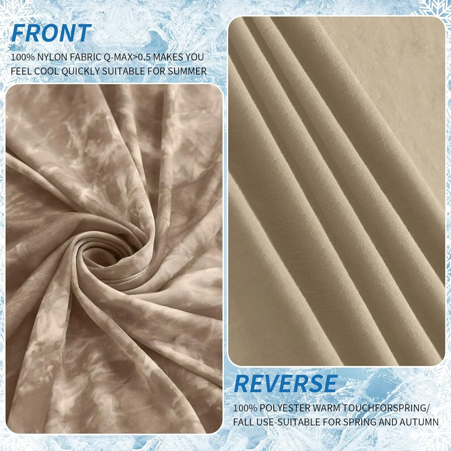 Guohaoi Cooling Throw Blanket for Hot Sleepers,Decortive Tie Dye,Arc-Chill Q-Max >0.5Cool Fiber,100% Oeko-Tex Certified,Lightweight Summer Cool Blanket for Ultra Cold Breathable,Keep Cool,50''x70''