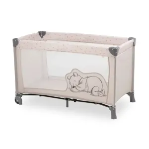 Hauck Dream N Play Go Travel Cot – Pooh Rainbow Beige