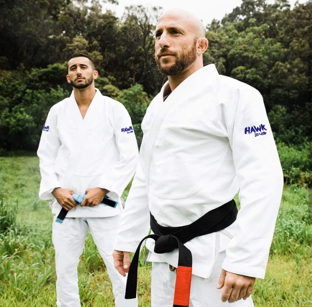 Hawk Sports Brazilian Jiu Jitsu Gi for Men and Women with Jacket, Pants, and White Belt for Martial Arts Training
