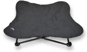 HDP Elevated Padded Napper Cot Space Saver Pet Bed Color:Black Size:Large