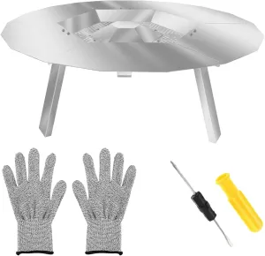 Heat Deflector for Solo Stove Bonfire 19.5", Heat Deflector for Solo Stove Bonfire Accessory with 3 Detachable Legs, Boost Warmth and Efficiency with Premium Stainless Steel Design