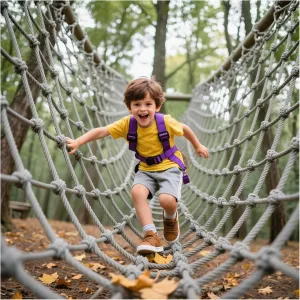 Heavy Duty Climbing Cargo Net for Kids Adults Backyard Playgrounds Net Climbing Rope Ladder Treehouse for Stair Balcony Railing Protection Net,1Mx10M(3.3FTx33FT)