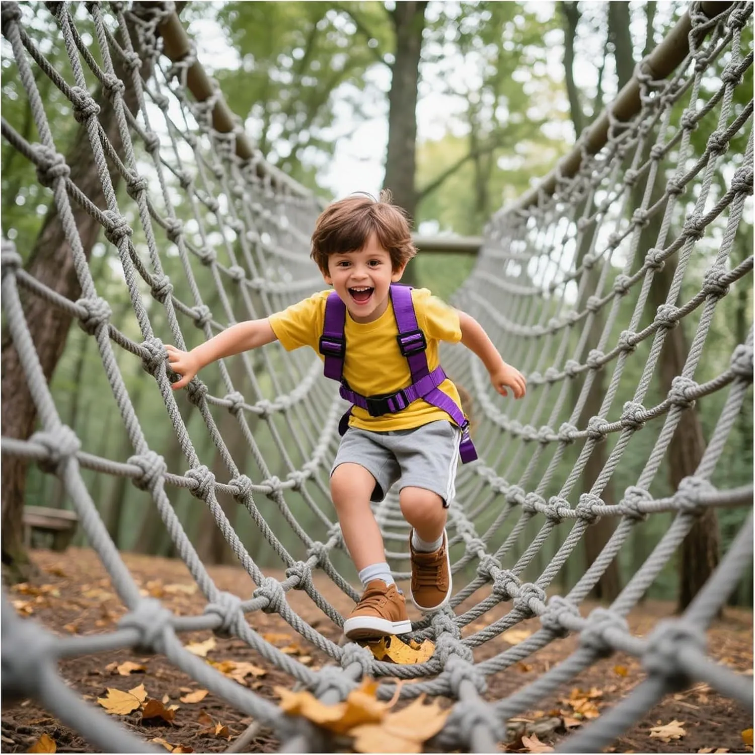 Heavy Duty Climbing Cargo Net for Kids Adults Backyard Playgrounds Net Climbing Rope Ladder Treehouse for Stair Balcony Railing Protection Net,1Mx10M(3.3FTx33FT)