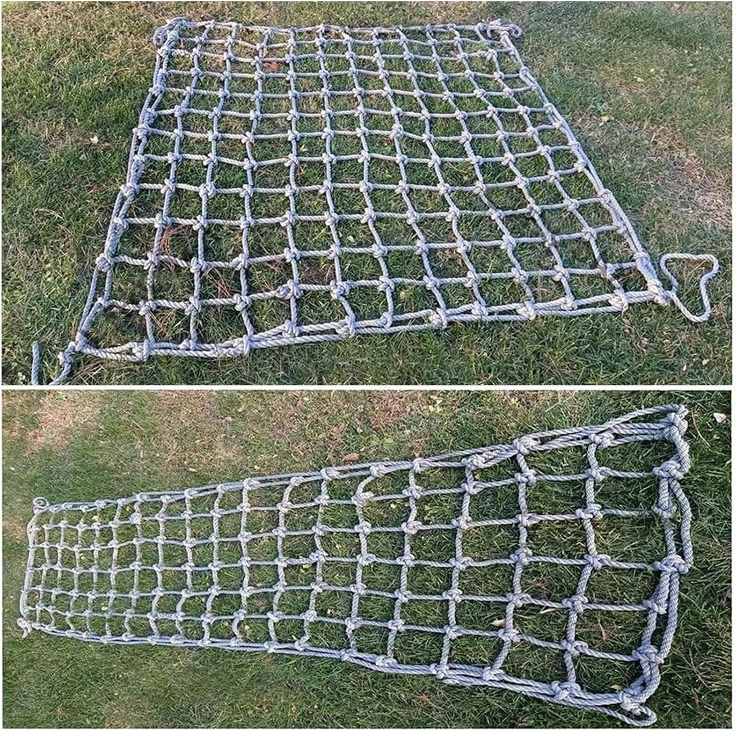 Heavy Duty Climbing Net for Indoor and Outdoor Large Rope Outdoor Cargo Net Playground Net Stair Balcony Railing Protection Net,1Mx1M(3.3FTx3.3FT)