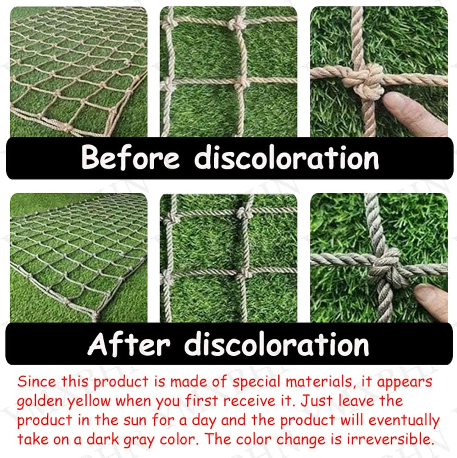 Heavy Duty Climbing Net for Outdoor Adult,Durable Playground Net Safety Netting,Cargo Net for Treehouse,Rope Ladder & Jungle Gym,100x100cm