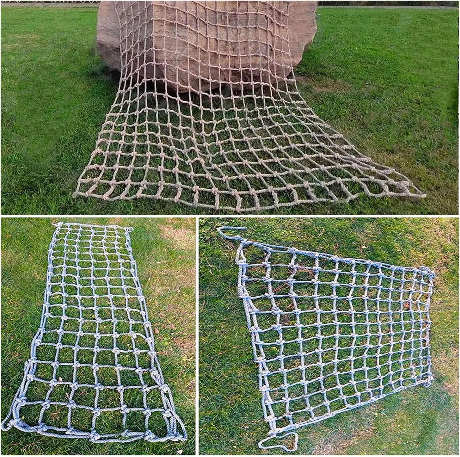 Heavy Duty Climbing Rope Net for Kids,Safety Protective Net Playground Climbing Cargo Net Outdoor Railing Protective Decor Net Treehouse Garden,9 * 10m