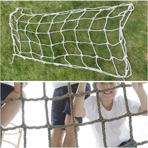 Heavy Duty Climbing Rope Net for Kids,Safety Protective Net Playground Climbing Cargo Net Outdoor Railing Protective Decor Net Treehouse Garden,9 * 10m