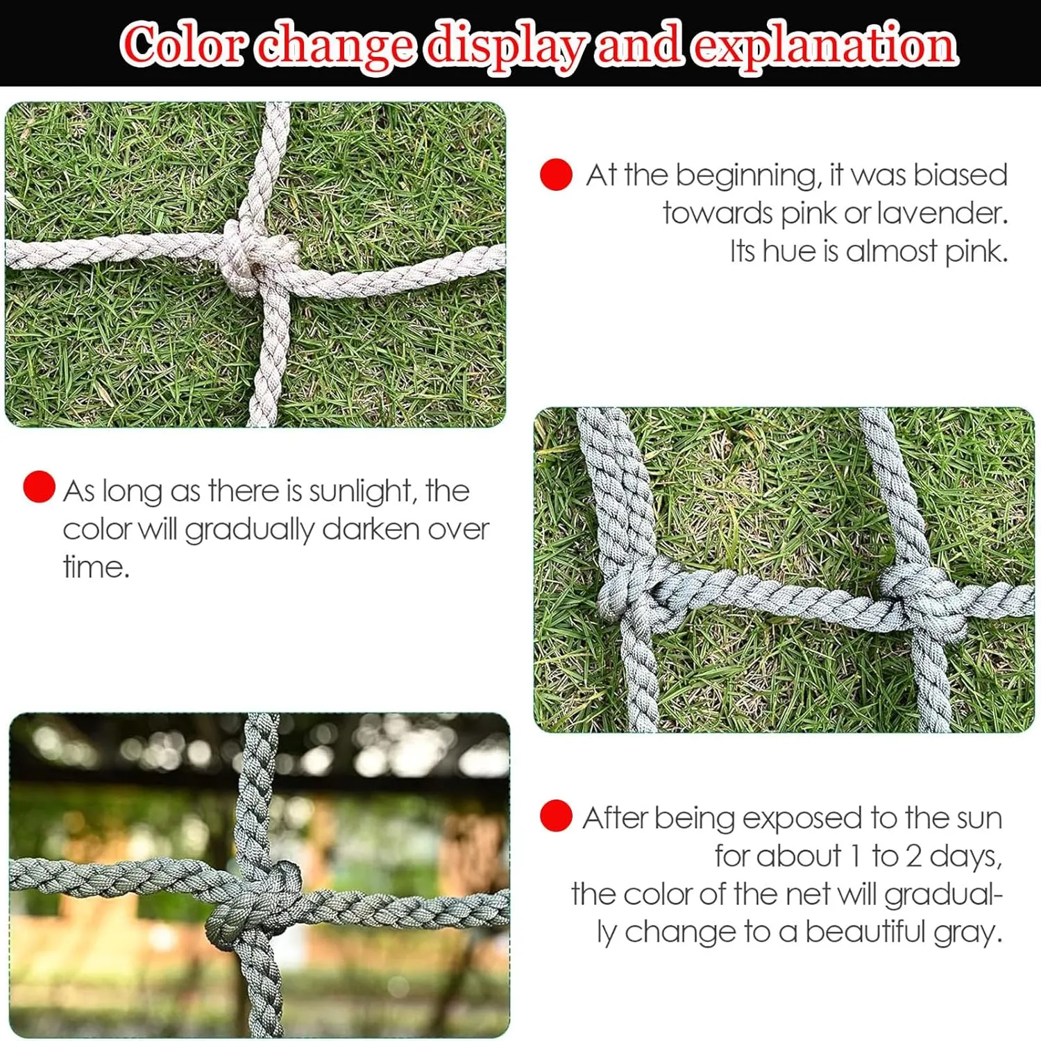 Heavy Duty Climbing Safety Net for Playground,Balcony Stair Railing Safety Protection Net,Rope Ladder,Swingset,for Indoor & Outdoor,Treehouse,Jungle Gyms(Size:6.5x19.7ft)