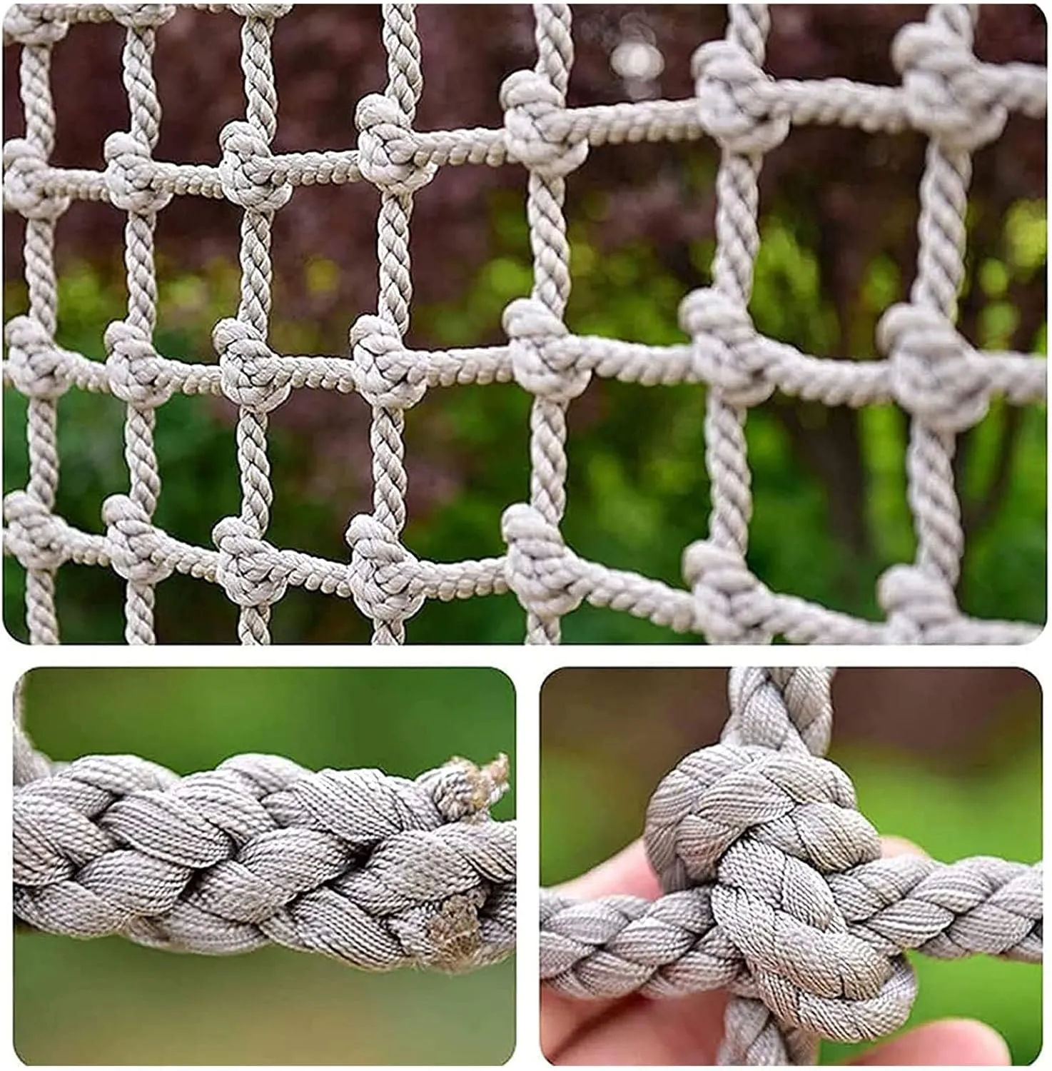 Heavy Duty Climbing Safety Net for Playground,Balcony Stair Railing Safety Protection Net,Rope Ladder,Swingset,for Indoor & Outdoor,Treehouse,Jungle Gyms(Size:6.5x19.7ft)