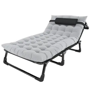 Heavy-Duty Fold Up Cot with Mattress | 400 LBS | 180 kg