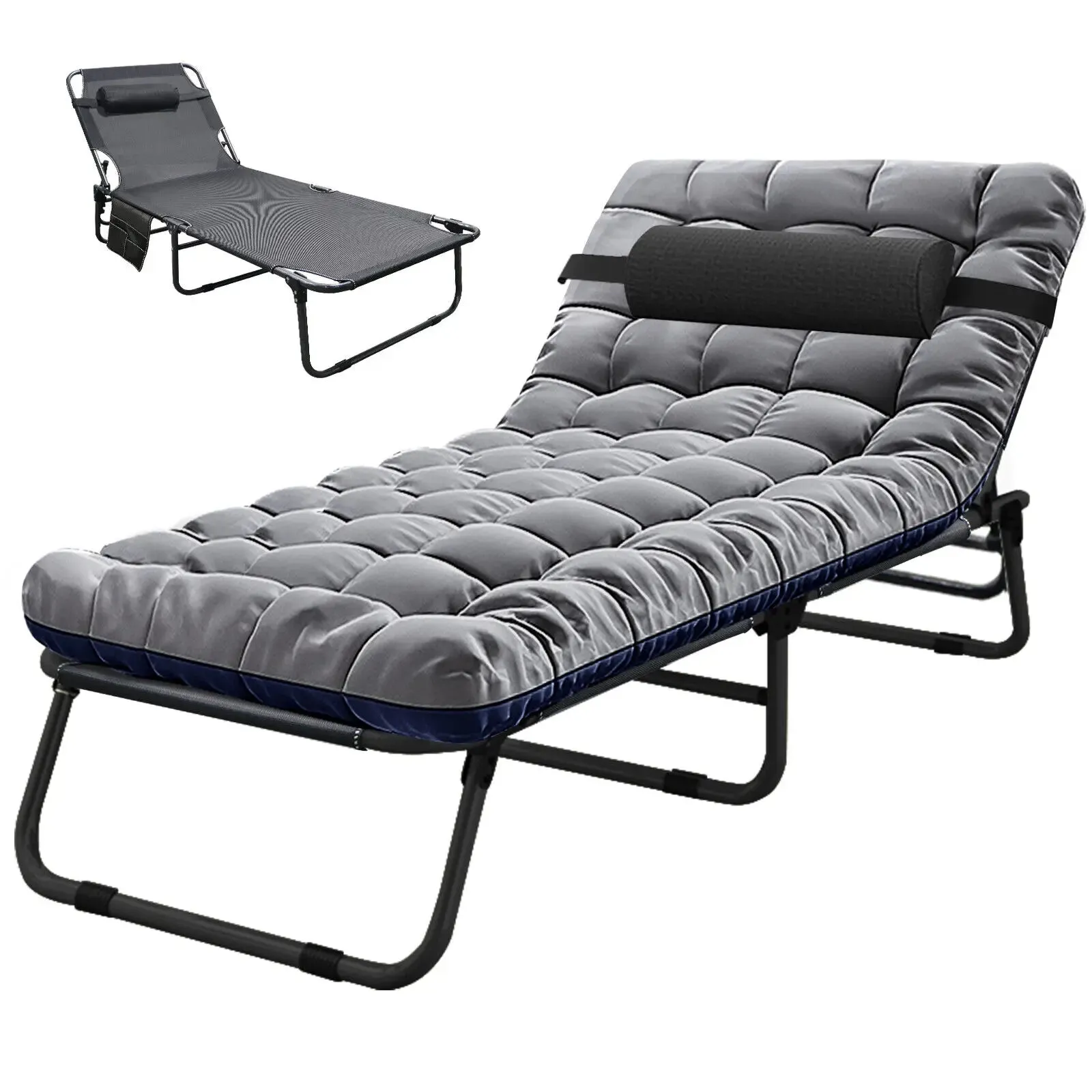 Heavy-Duty Fold Up Cot with Mattress | 400 LBS | 180 kg