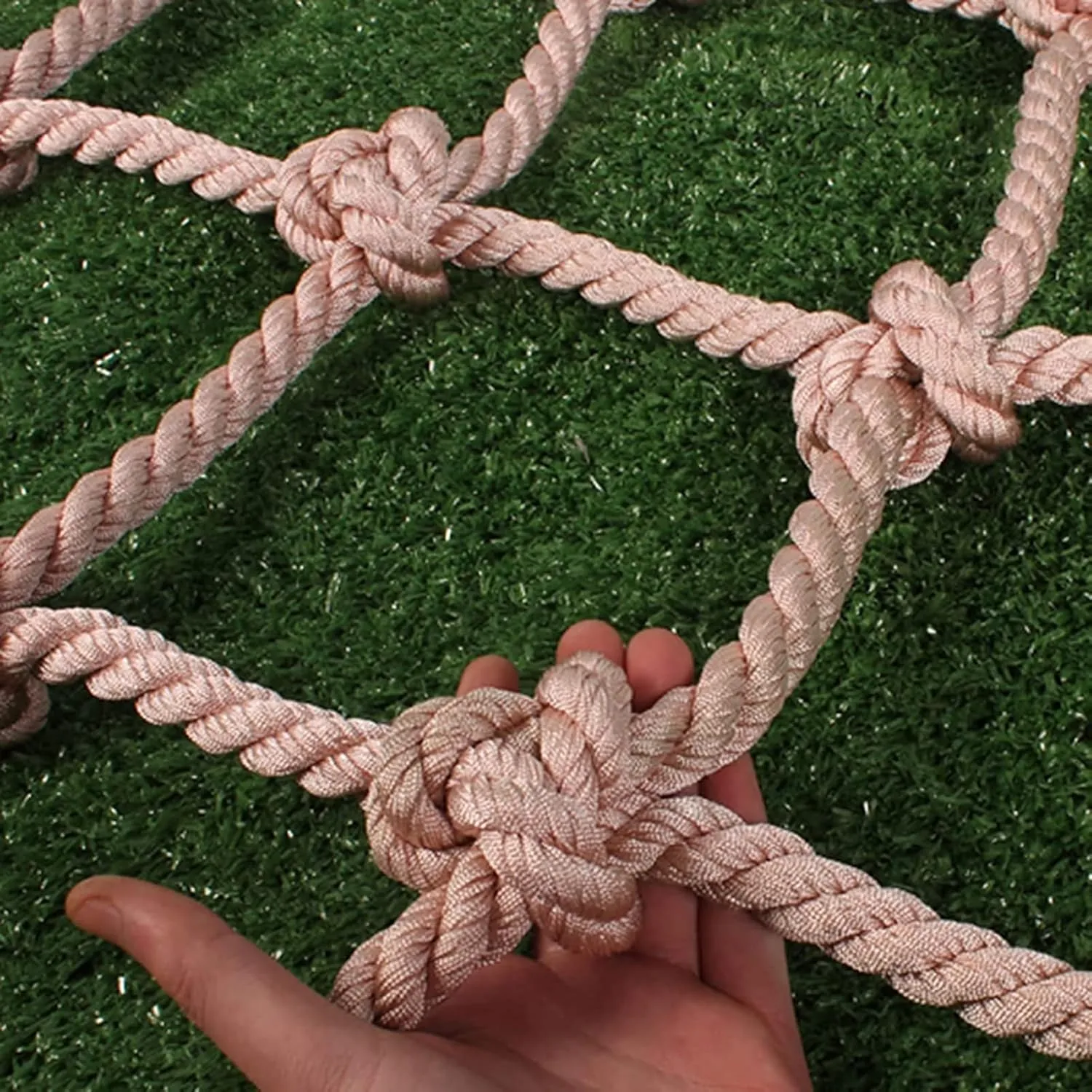 Heavy Duty Net, Rope Climbing Net, Safety Net Rope, Fence Stairs Balcony Railings Garden Playground Protection Playground Play Safety Net Outdoor Climbing Cargo Net(Size:2Mx4M(6.6FTx13.1FT))